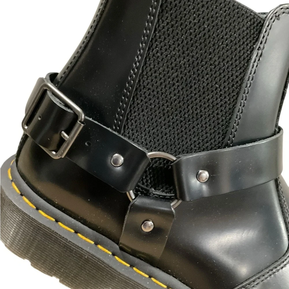 Dr. Martens Men’s Wilcox Smooth Leather Buckle Boots EUR 47 Size 13 NEW - Picture 10 of 13